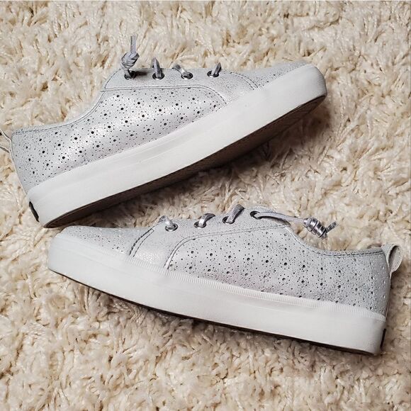 SPERRY Crest Vibe Perforated Top-Sider Slip On Shoes - Picture 6 of 7